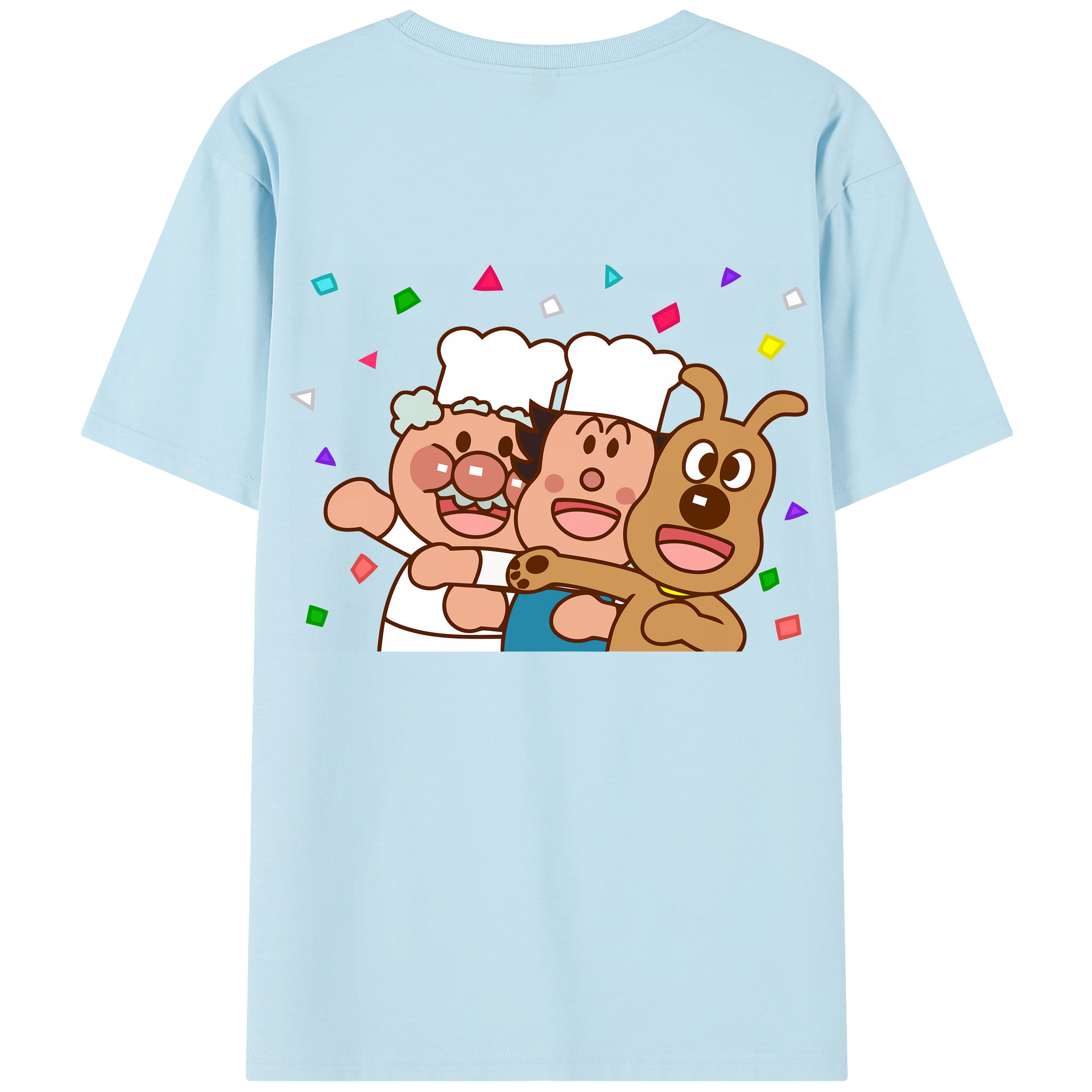 （画像用） アンパンマン Anpanman 綿100％半袖Tシャツ（背面プリント）